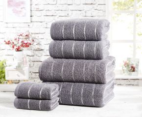 6 Piece Sandringham 100% Cotton 480gsm  Towel Set
