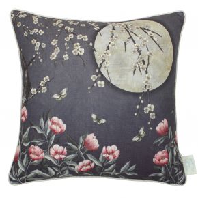 The Chateau Moonlight Filled Cushion Midnight Blue